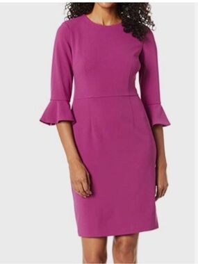 Donna Morgan Flutter Sleeve Dress